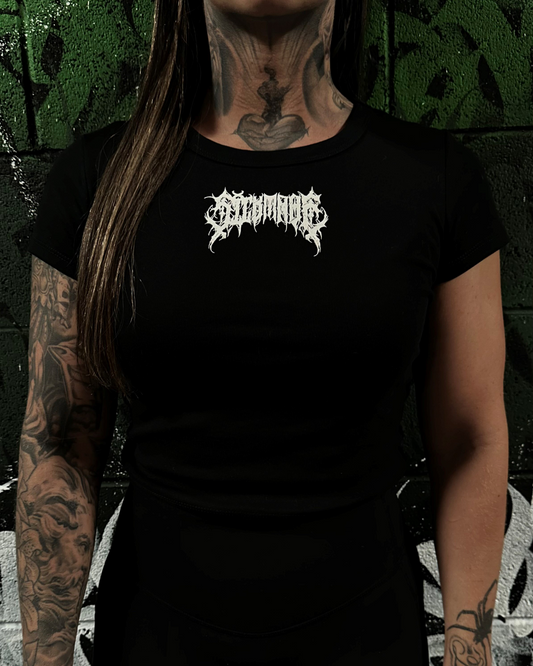 SICKMADE RIBBED BABY TEE IN BLACK
